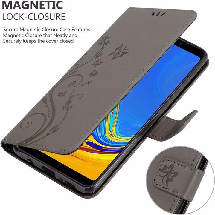 Image du produit Cadorabo Couverture du livre de fleurs (Samsung Galaxy A9 (2018))