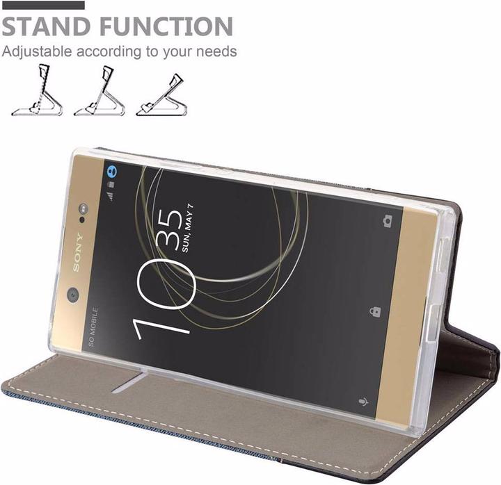 Produktbild Cadorabo Book Jeans Optik Cover (Sony Xperia XA1 Ultra)