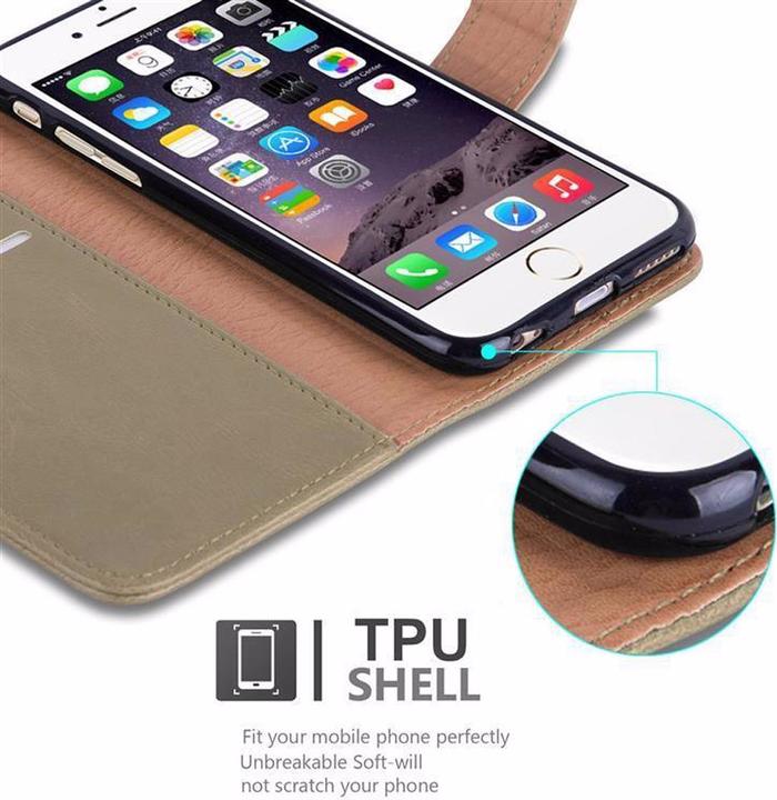 Produktbild Cadorabo Book Luxury Cover (Apple iPhone 6s Plus, Apple iPhone 6 Plus)