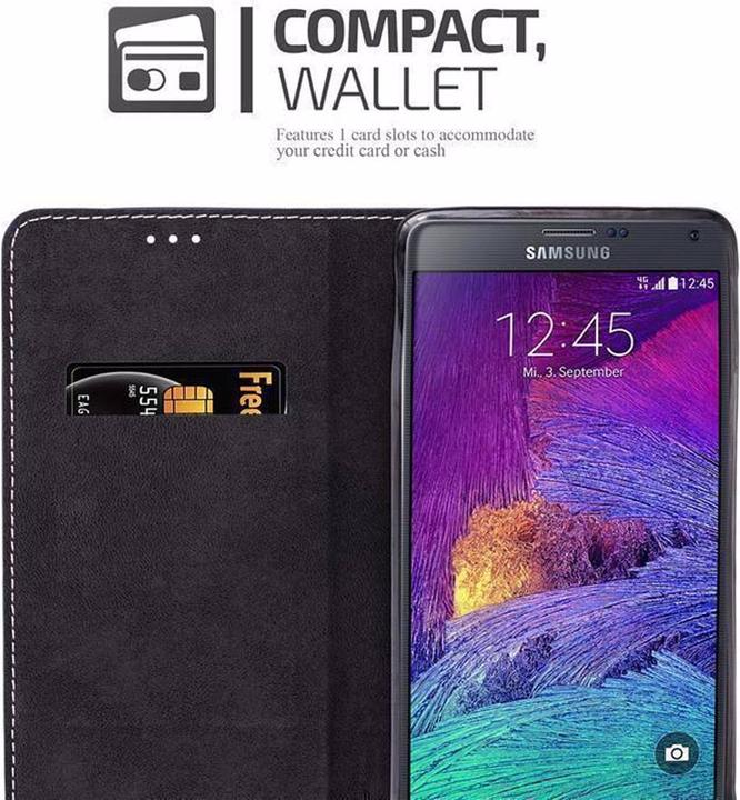 Actual product image Cadorabo Book X Wallet Cover (Samsung Galaxy Note 4)