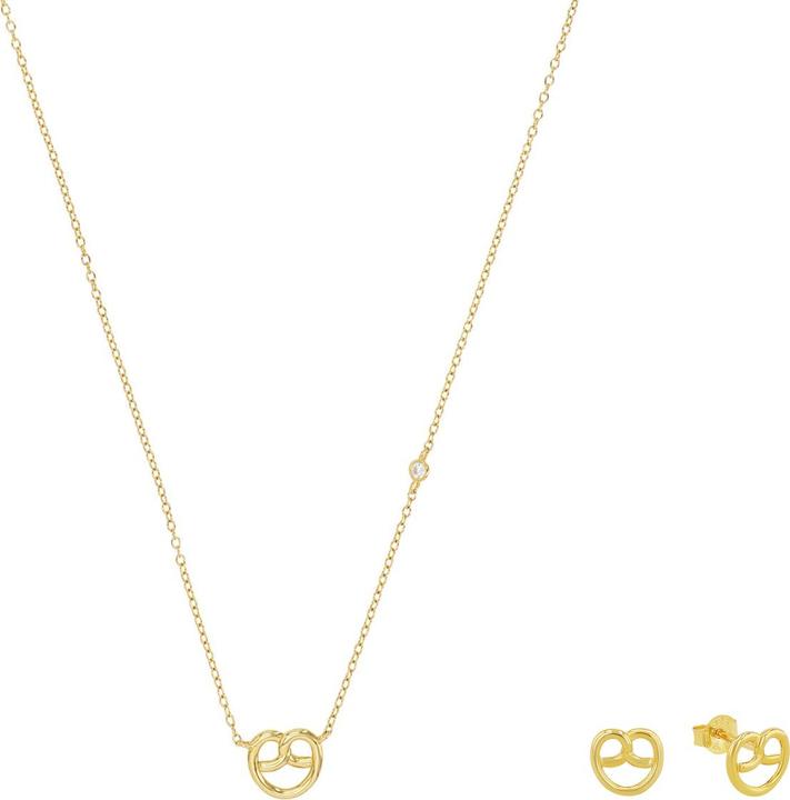 Amor Multisets für Damen, 925 Sterling Silber, Zirkonia synth. | Brezel (Silber 925)