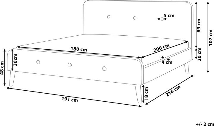 Actual product image Beliani Rennes (180 x 200 cm)