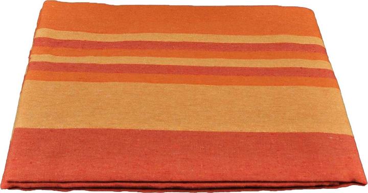 Produktbild Casativo Tagesdecke gestreift aus Baumwolle, orange, 260 x 260 cm (260 x 260 cm)