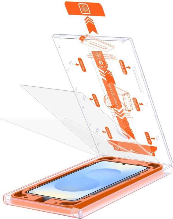 4Kom Tech-Protect Quick Set+ Panzerglas für Samsung Galaxy S25+ - Transparent (1 Stück, Samsung Galaxy S25+)