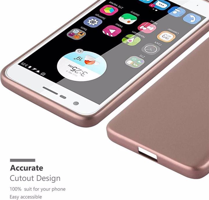 Image du produit Cadorabo Couverture métallique mate TPU (ZTE Blade V8 Mini)