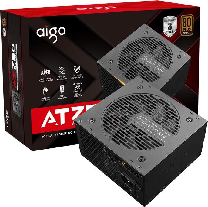 Actual product image Aigo Computer Power Supply AT750 (black) (750 W)