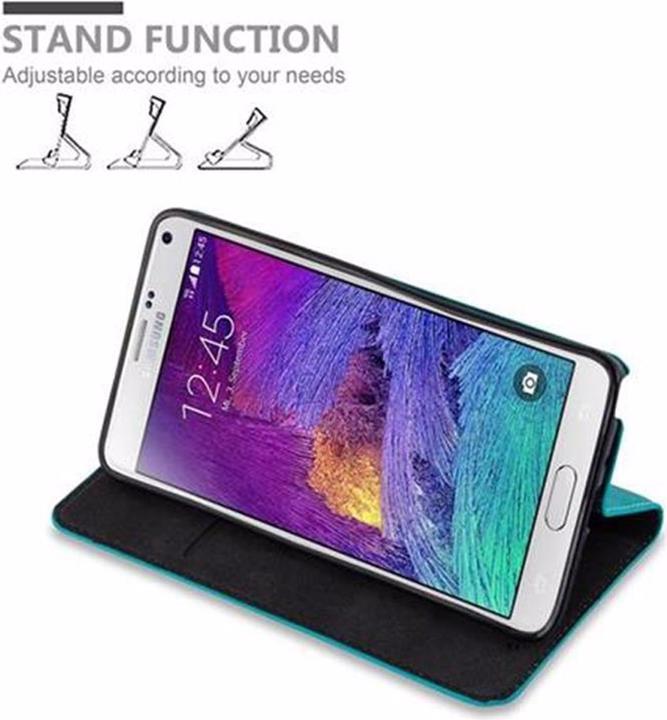 Actual product image Cadorabo Book Invisible Magnet Cover (Samsung Galaxy Note 4)