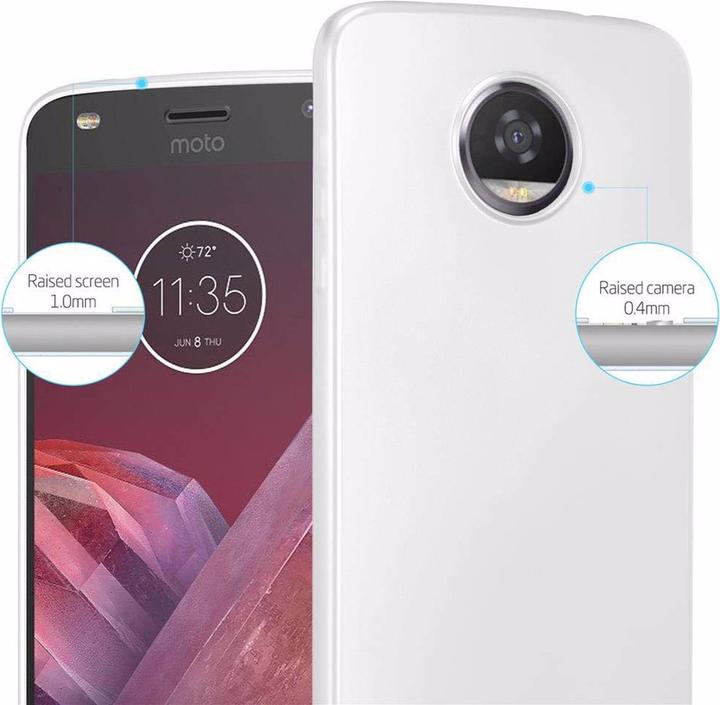 Actual product image Cadorabo TPU Matt Metallic Cover (Motorola Moto Z2)