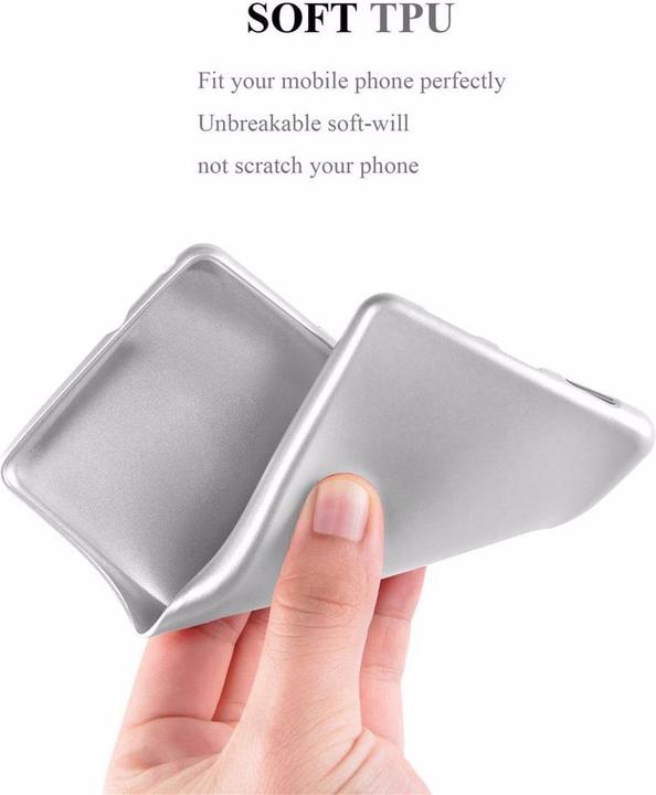 Actual product image Cadorabo TPU Matt Metallic Cover (Huawei Enjoy 7S, Huawei P Smart (2018))