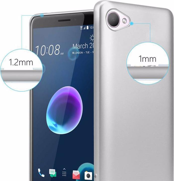 Actual product image Cadorabo TPU Matt Metallic Cover (HTC Desire 12)