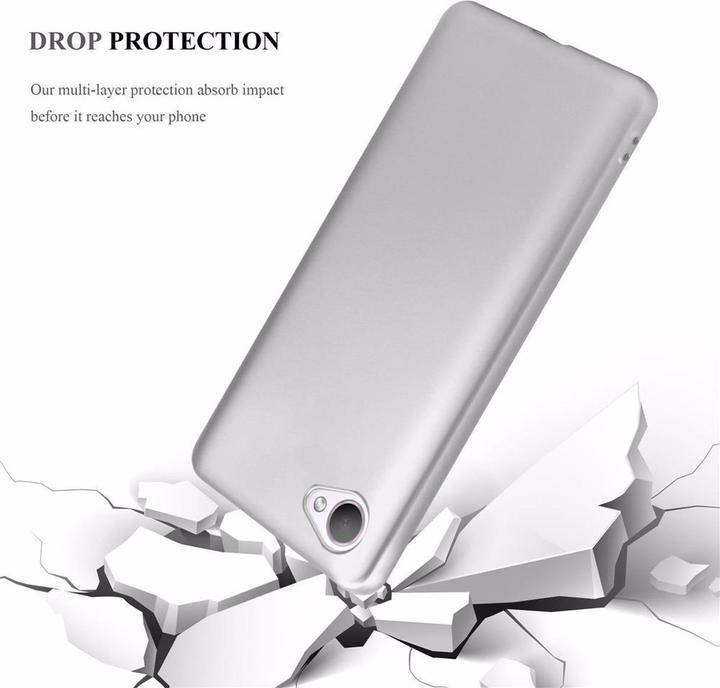 Actual product image Cadorabo TPU Matt Metallic Cover (HTC Desire 12)