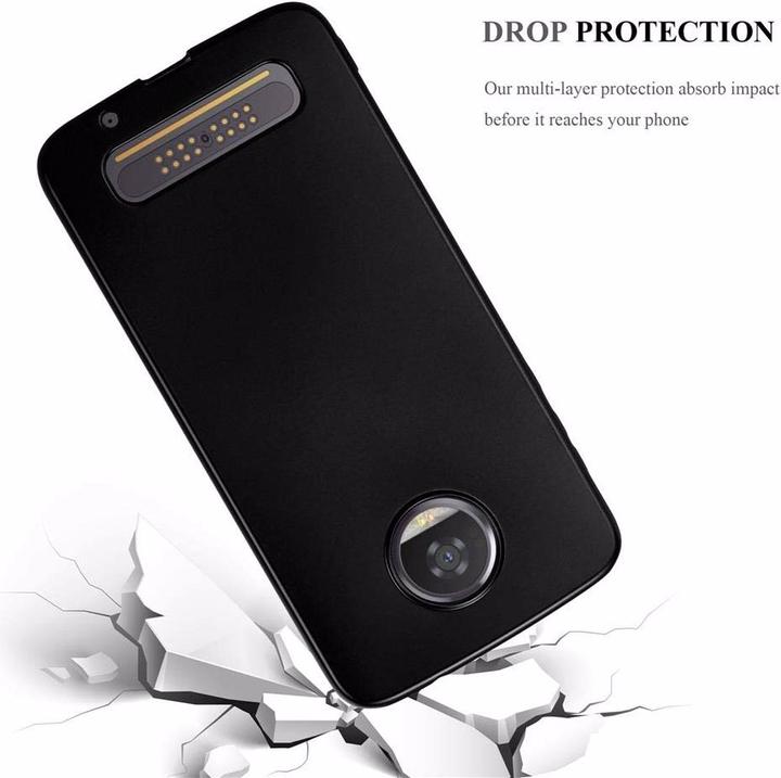 Actual product image Cadorabo TPU Matt Metallic Cover (Motorola Moto Z2)