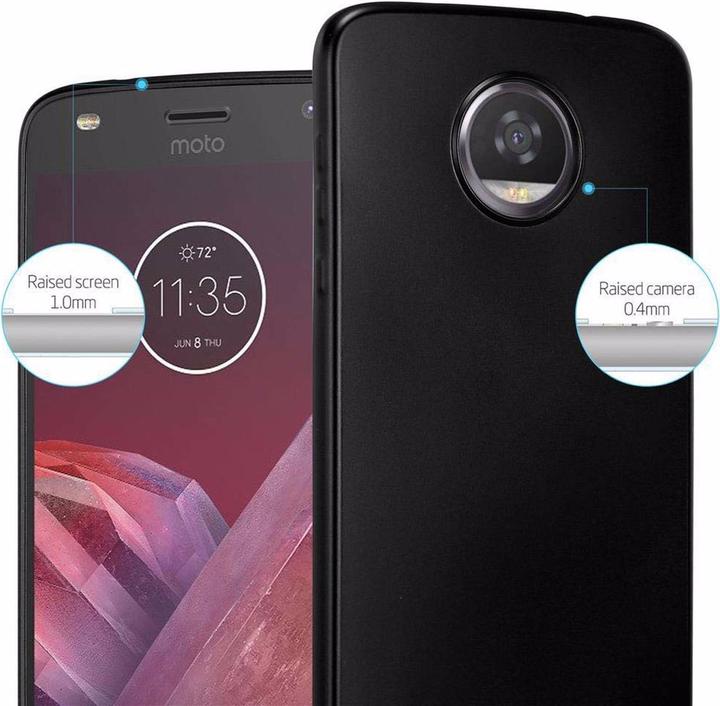 Actual product image Cadorabo TPU Matt Metallic Cover (Motorola Moto Z2)