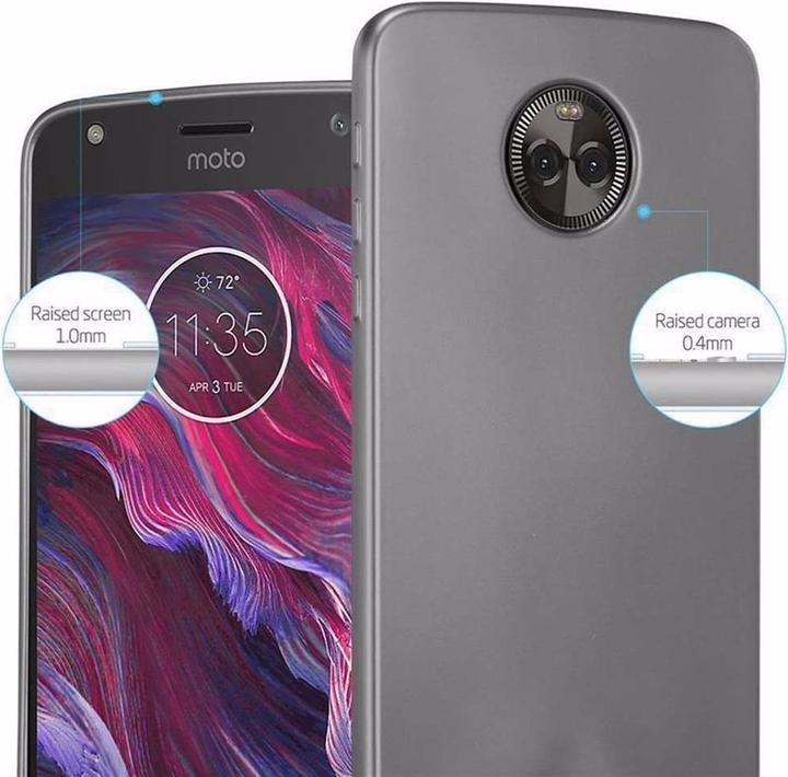 Actual product image Cadorabo TPU Matt Metallic Cover (Motorola Moto X4)