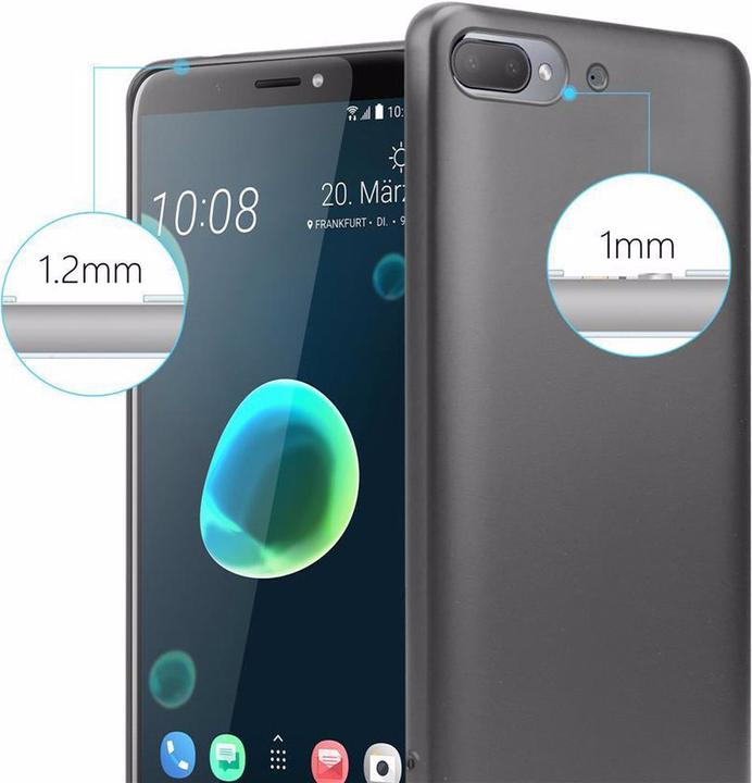 Actual product image Cadorabo TPU Matt Metallic Cover (HTC Desire 12+)