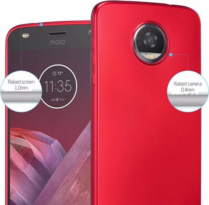 Actual product image Cadorabo TPU Matt Metallic Cover (Motorola Moto Z2)