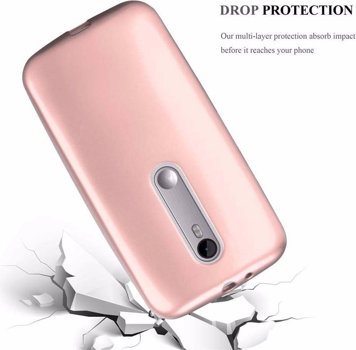Actual product image Cadorabo TPU Matt Metallic Cover (Motorola Moto G3)