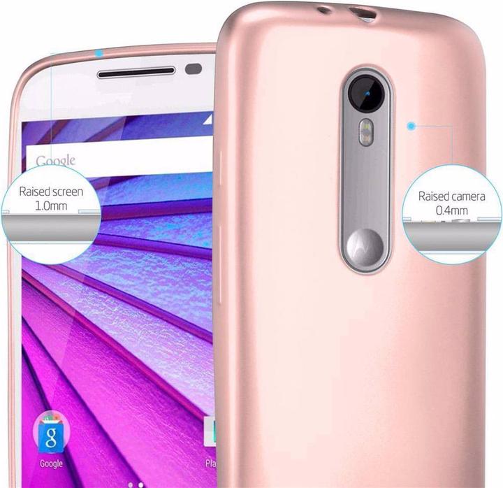 Actual product image Cadorabo TPU Matt Metallic Cover (Motorola Moto G3)