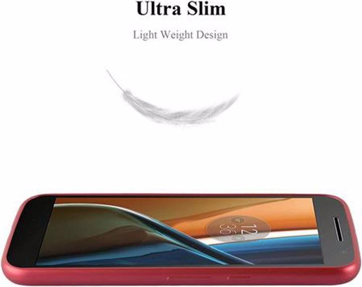Actual product image Cadorabo TPU Matt Metallic Cover (Motorola Moto G4 Plus, Motorola Moto G4)