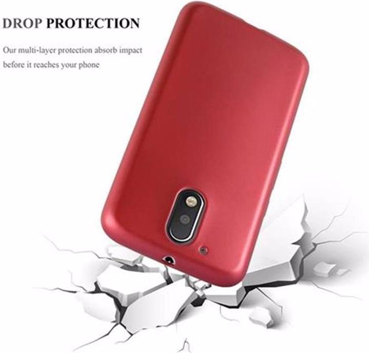 Actual product image Cadorabo TPU Matt Metallic Cover (Motorola Moto G4 Plus, Motorola Moto G4)