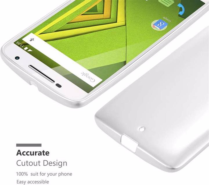 Actual product image Cadorabo TPU Matt Metallic Cover (Motorola Moto X Play)