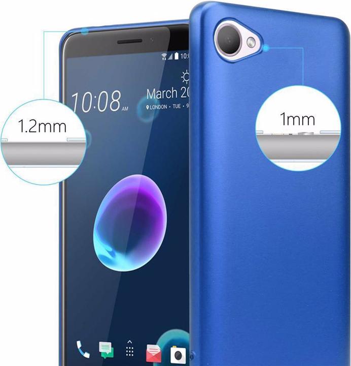 Actual product image Cadorabo TPU Matt Metallic Cover (HTC Desire 12)