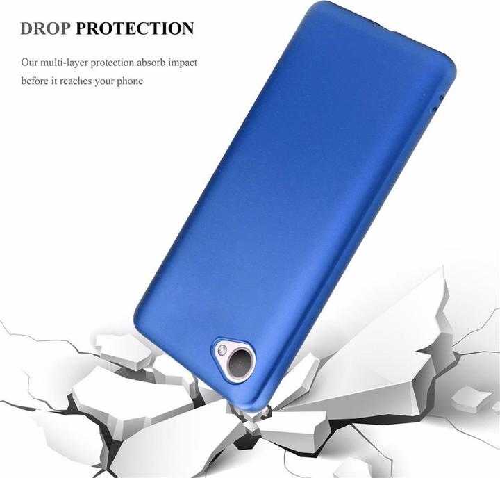 Actual product image Cadorabo TPU Matt Metallic Cover (HTC Desire 12)