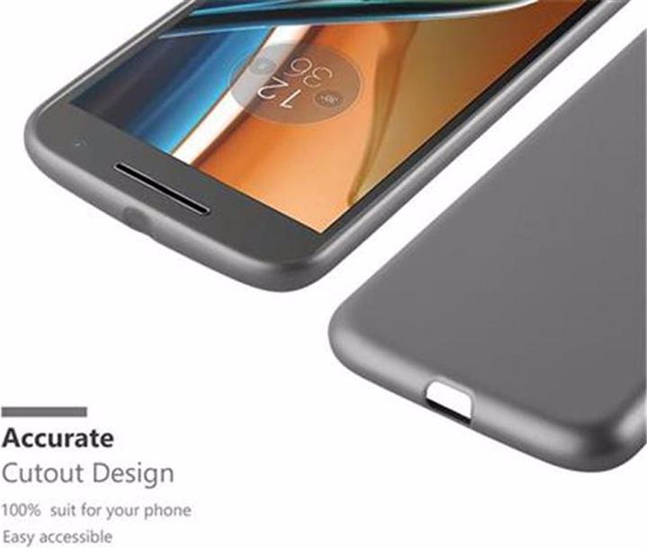 Actual product image Cadorabo TPU Matt Metallic Cover (Motorola Moto G4, Motorola Moto G4 Plus)
