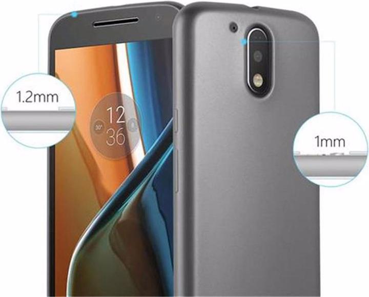 Actual product image Cadorabo TPU Matt Metallic Cover (Motorola Moto G4, Motorola Moto G4 Plus)