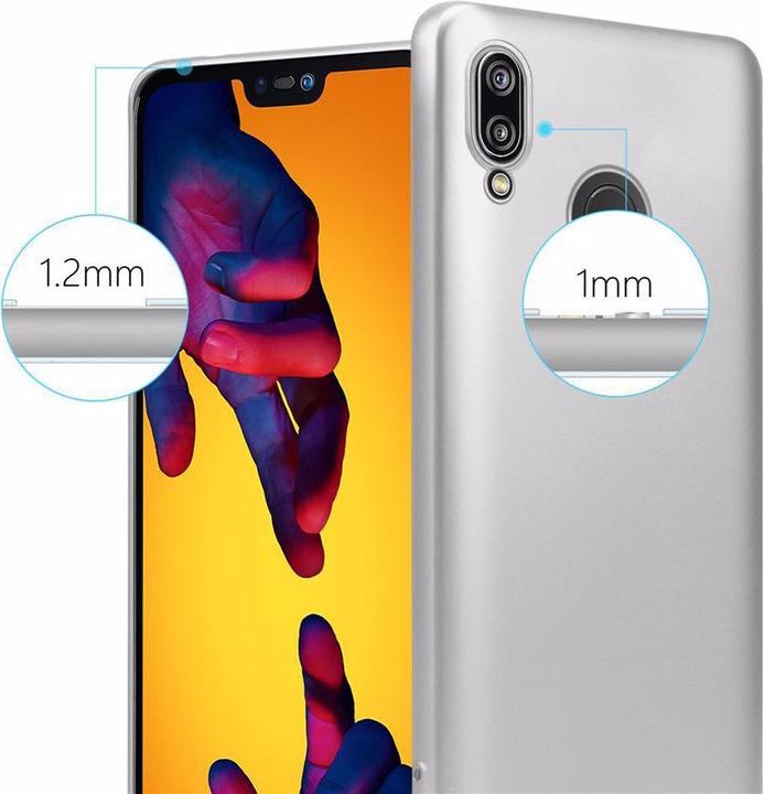 Image du produit Cadorabo Couverture métallique mate TPU (Huawei Nova 3E)