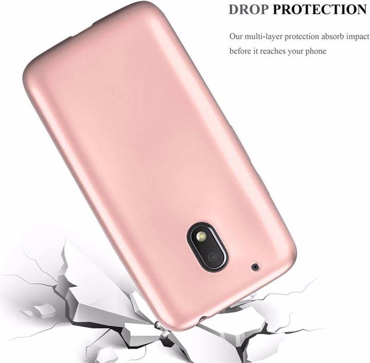Actual product image Cadorabo TPU Matt Metallic Cover (Motorola Moto G4 Play)