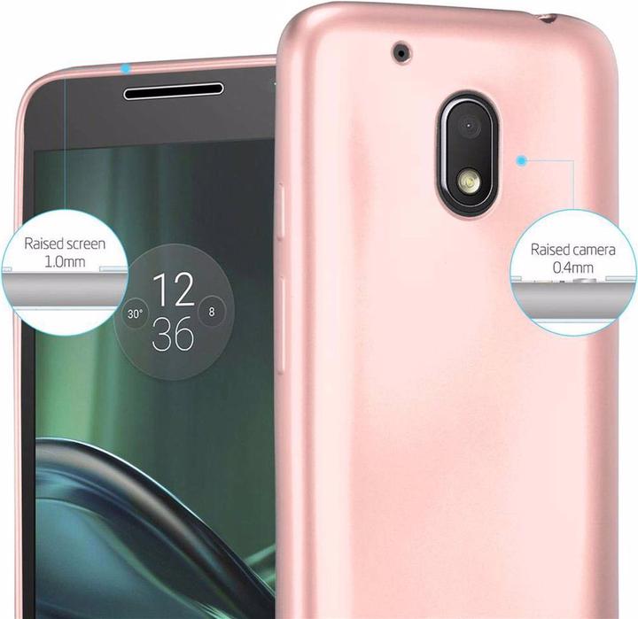 Actual product image Cadorabo TPU Matt Metallic Cover (Motorola Moto G4 Play)