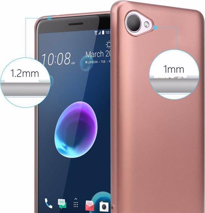 Actual product image Cadorabo TPU Matt Metallic Cover (HTC Desire 12)