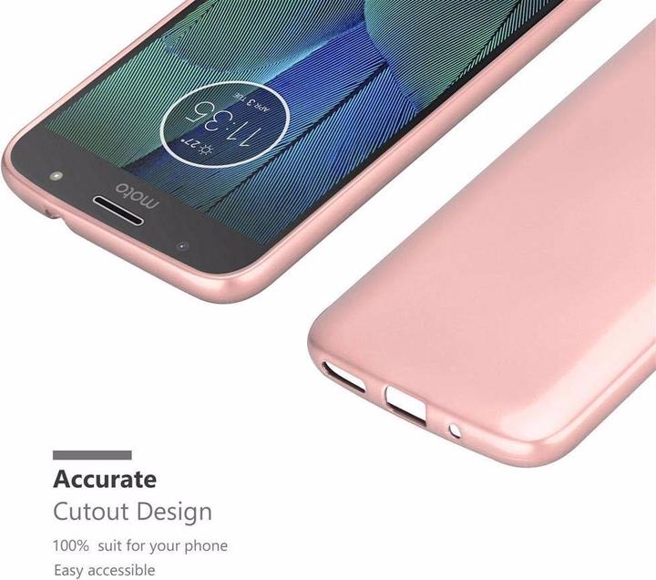 Actual product image Cadorabo TPU Matt Metallic Cover (Motorola Moto G5S Plus)