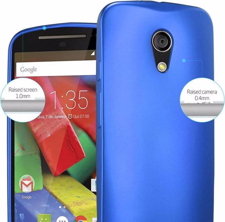 Actual product image Cadorabo TPU Matt Metallic Cover (Motorola Moto G2 (2nd Gen))
