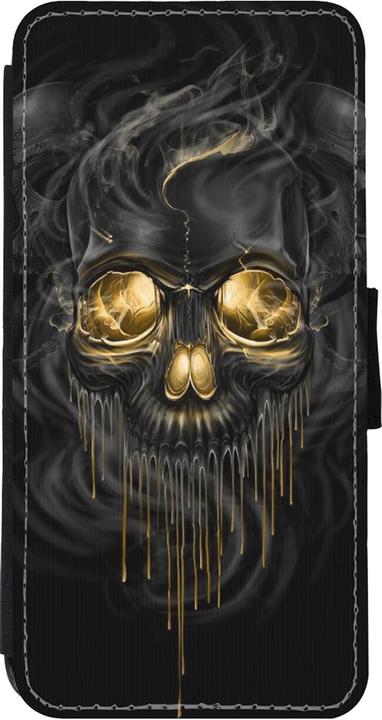 Actual product image PhoneLook Coque Wallet noir Skull 02 (Apple iPhone 11)