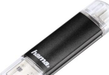Actual product image Hama Laeta Twin (32 GB, USB-A)