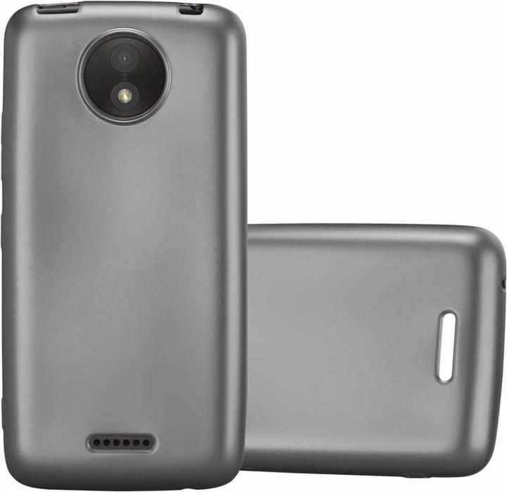 Actual product image Cadorabo TPU Matt Metallic Cover (Motorola Moto C Plus)