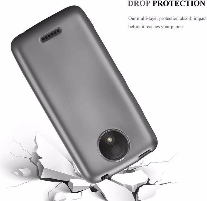 Actual product image Cadorabo TPU Matt Metallic Cover (Motorola Moto C Plus)