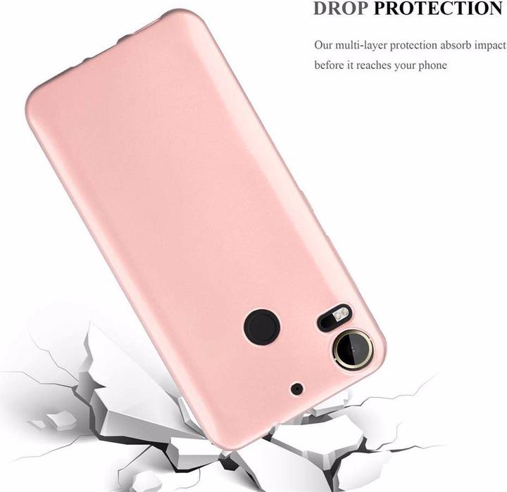 Actual product image Cadorabo TPU Matt Metallic Cover (HTC Desire 10 Pro)