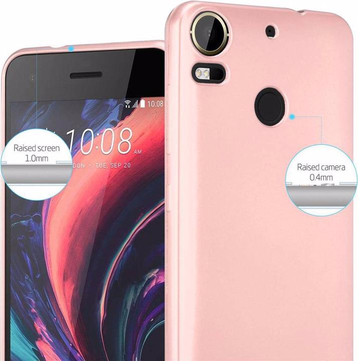 Actual product image Cadorabo TPU Matt Metallic Cover (HTC Desire 10 Pro)