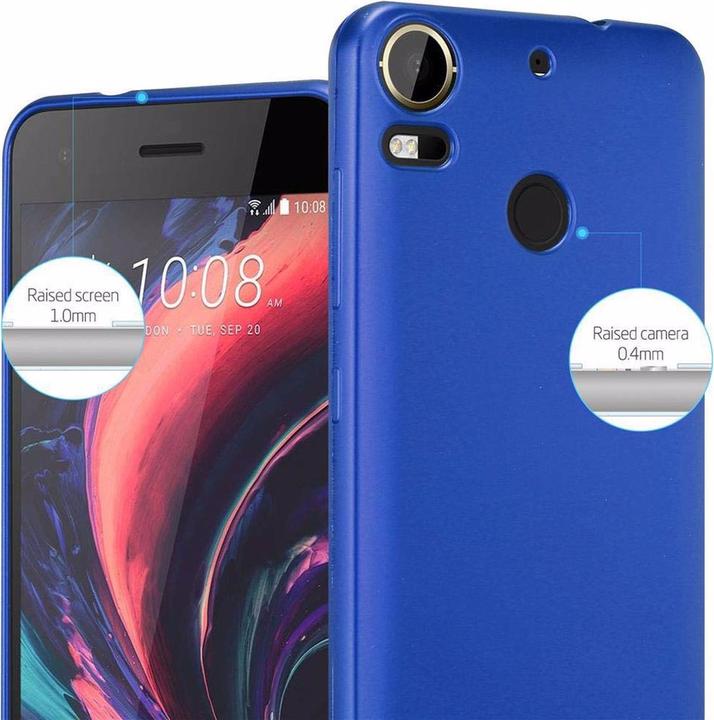 Actual product image Cadorabo TPU Matt Metallic Cover (HTC Desire 10 Pro)