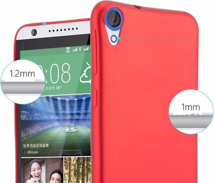 Image du produit Cadorabo Couverture métallique mate TPU (HTC Desire 820)