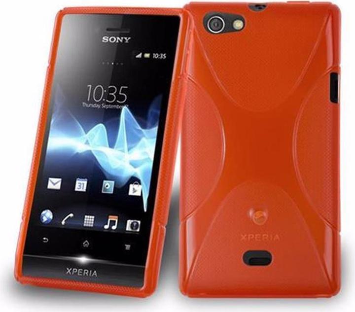 Actual product image Cadorabo TPU X-Line Cover (Sony Xperia Miro)