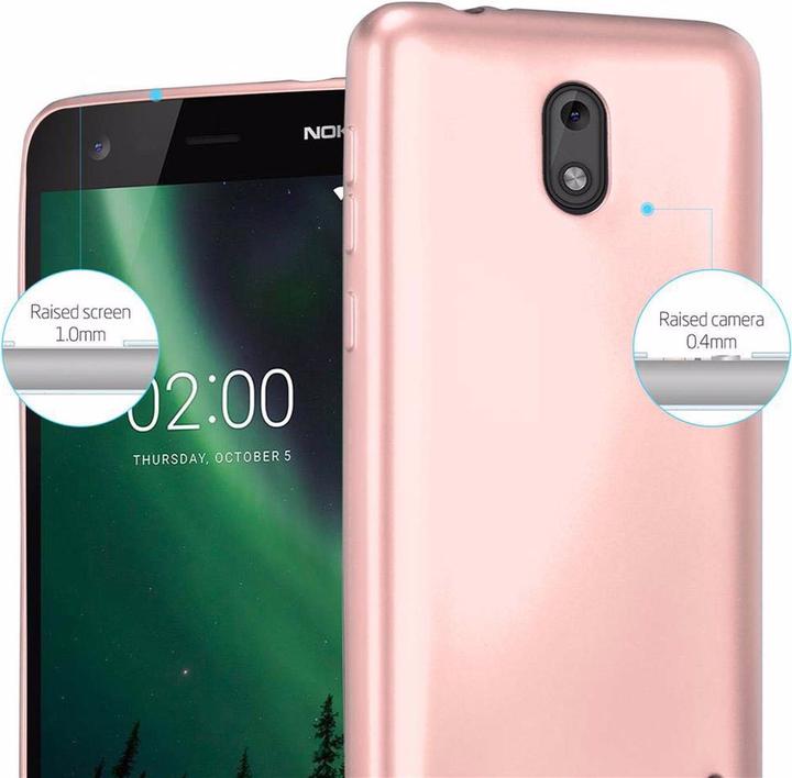 Image du produit Cadorabo Couverture métallique mate TPU (Nokia 2)