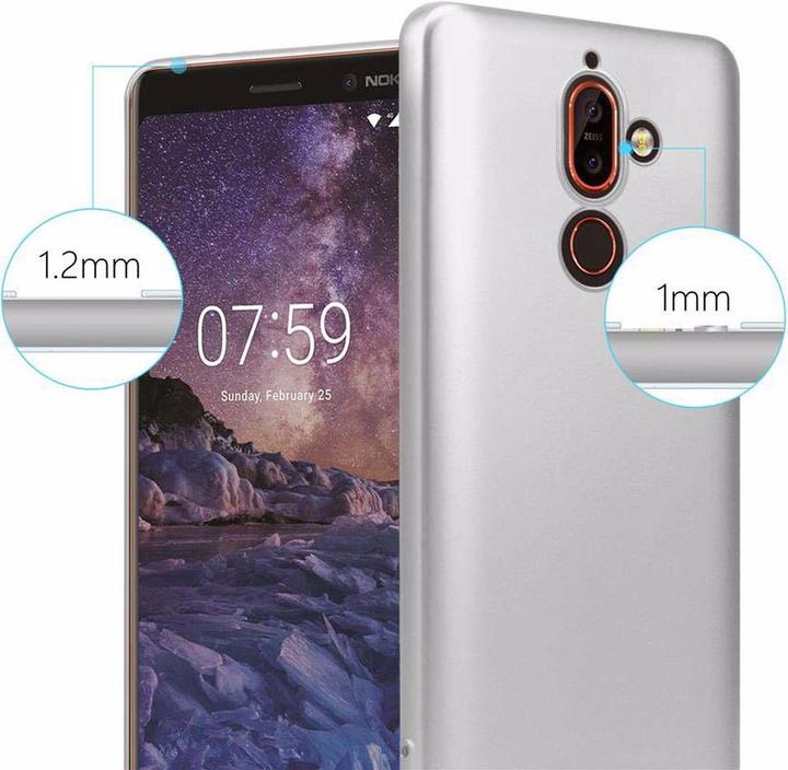 Actual product image Cadorabo TPU Matt Metallic Cover (Nokia 7 Plus)