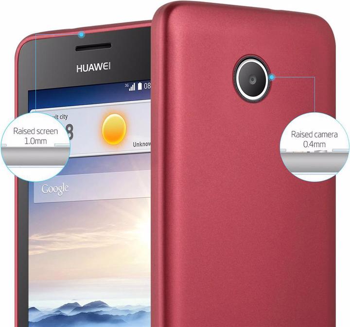 Actual product image Cadorabo TPU Matt Metallic Cover (Huawei Ascend Y330)