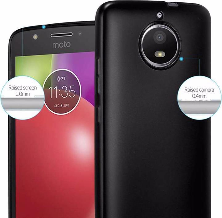 Actual product image Cadorabo TPU Matt Metallic Cover (Motorola Moto E4)