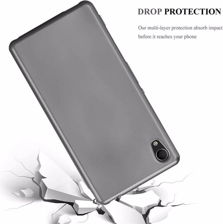 Actual product image Cadorabo TPU Matt Metallic Cover (Sony Xperia M4 Aqua)