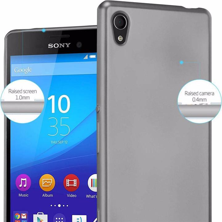 Actual product image Cadorabo TPU Matt Metallic Cover (Sony Xperia M4 Aqua)